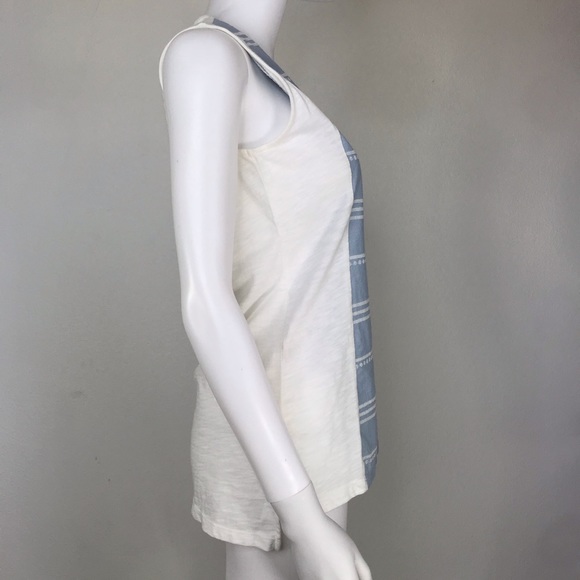 Tommy Hilfiger Cotton top blue sleeveless top size S - Picture 6 of 11